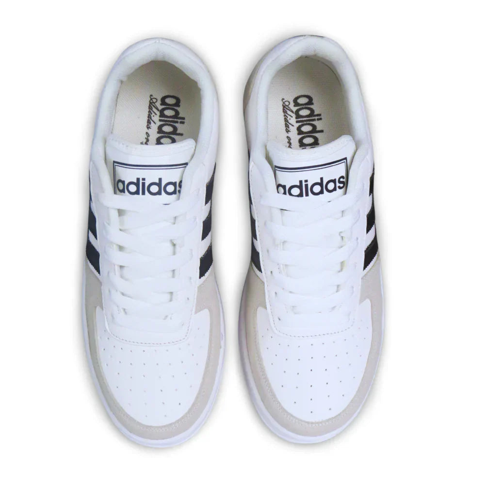 Retro Court 80s – White & Black