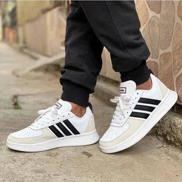 Retro Court 80s – White & Black