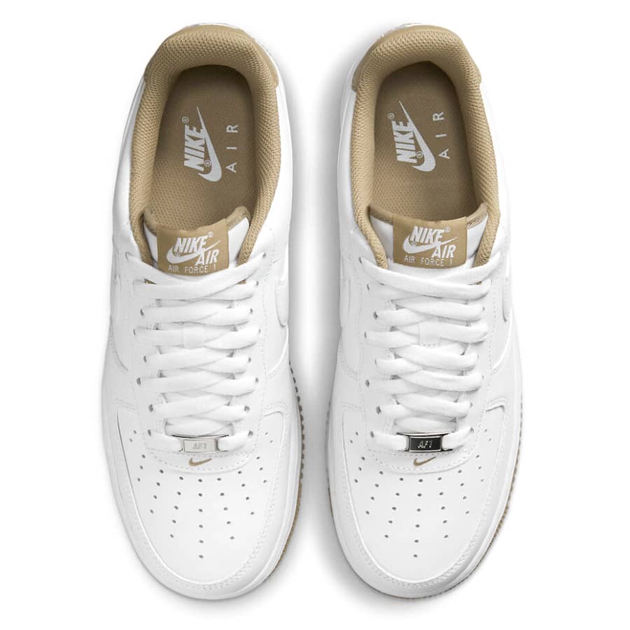 Hand-Crafted AF1 White/Taupe Custom Classic