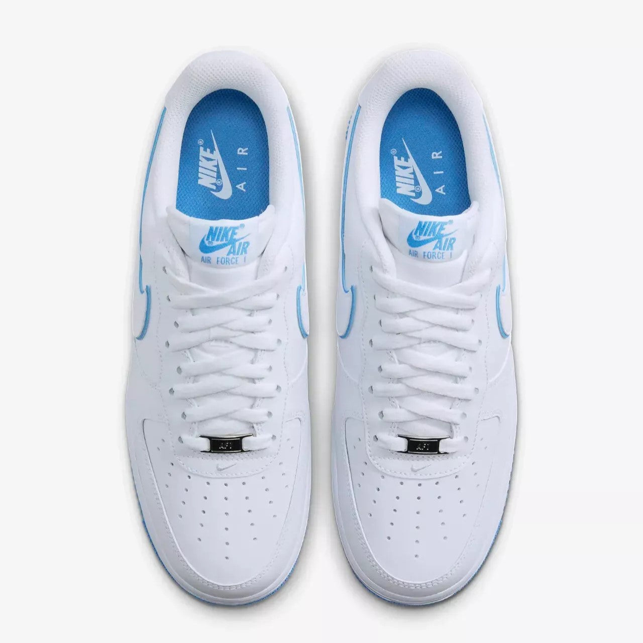 Court Classic Low – White & Sky Blue