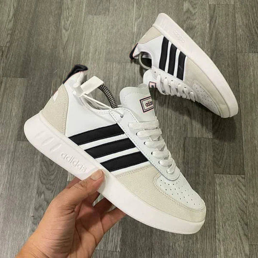 Retro Court 80s – White & Black