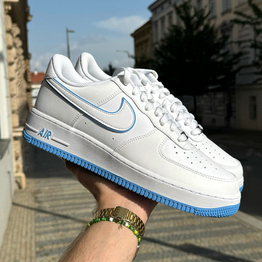 Court Classic Low – White & Sky Blue